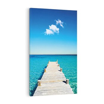 Obraz na płótnie 80x120 - Letnie Morskie Uczucie - morze, pomost