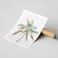 Plakat bez ramy 50x70 - Błogość Tropików - palma, tropiki
