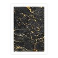 Plakat bez ramy 21x30 - Egzotyczny Blask - marmur, złoto