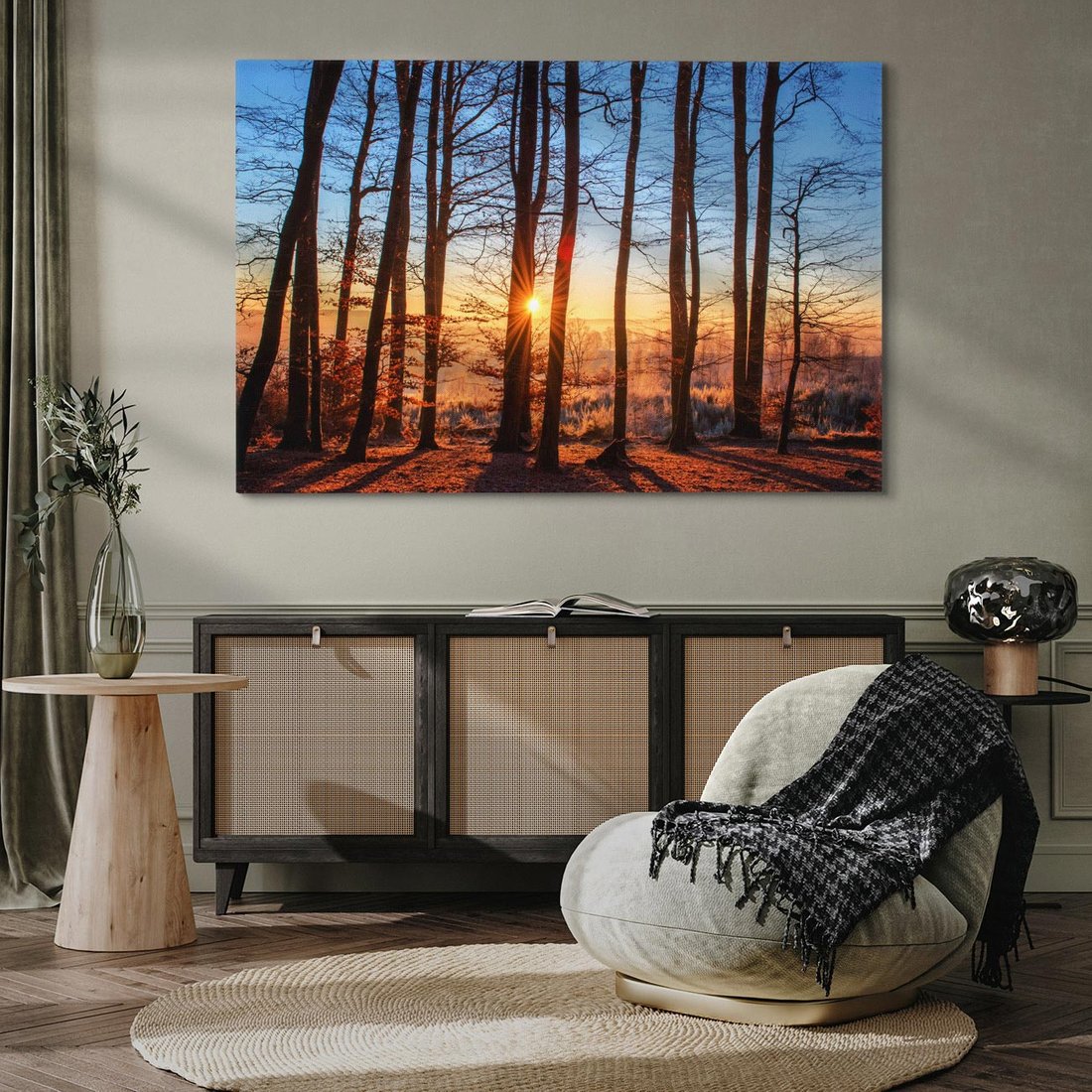 Obraz na płótnie 120x80 - Piękno lasu - las, drzewa