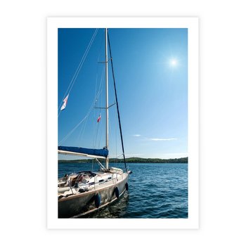 Plakat bez ramy 30x40 - Wolność na Horyzoncie - żaglowiec, morze