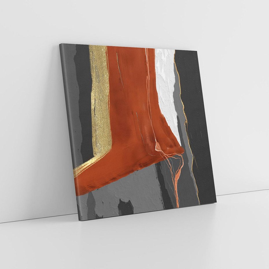 Obraz na płótnie 40x40 - Abstrakcyjna impresja - abstrakcja, nowoczesny