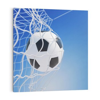 Obraz na płótnie 50x50 - Pasja na Plaży - piłka, siatka