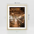 Plakat w ramie 40x50 - Smak i styl - restauracja, architektura - rama drewno
