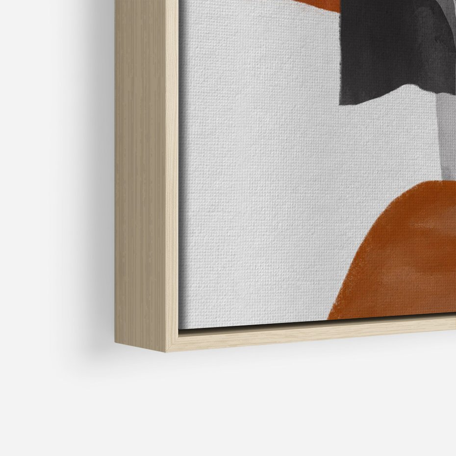 Obraz w ramie 50x70 - Nowoczesna geometria - nowoczesny, geometryczny - rama drewno