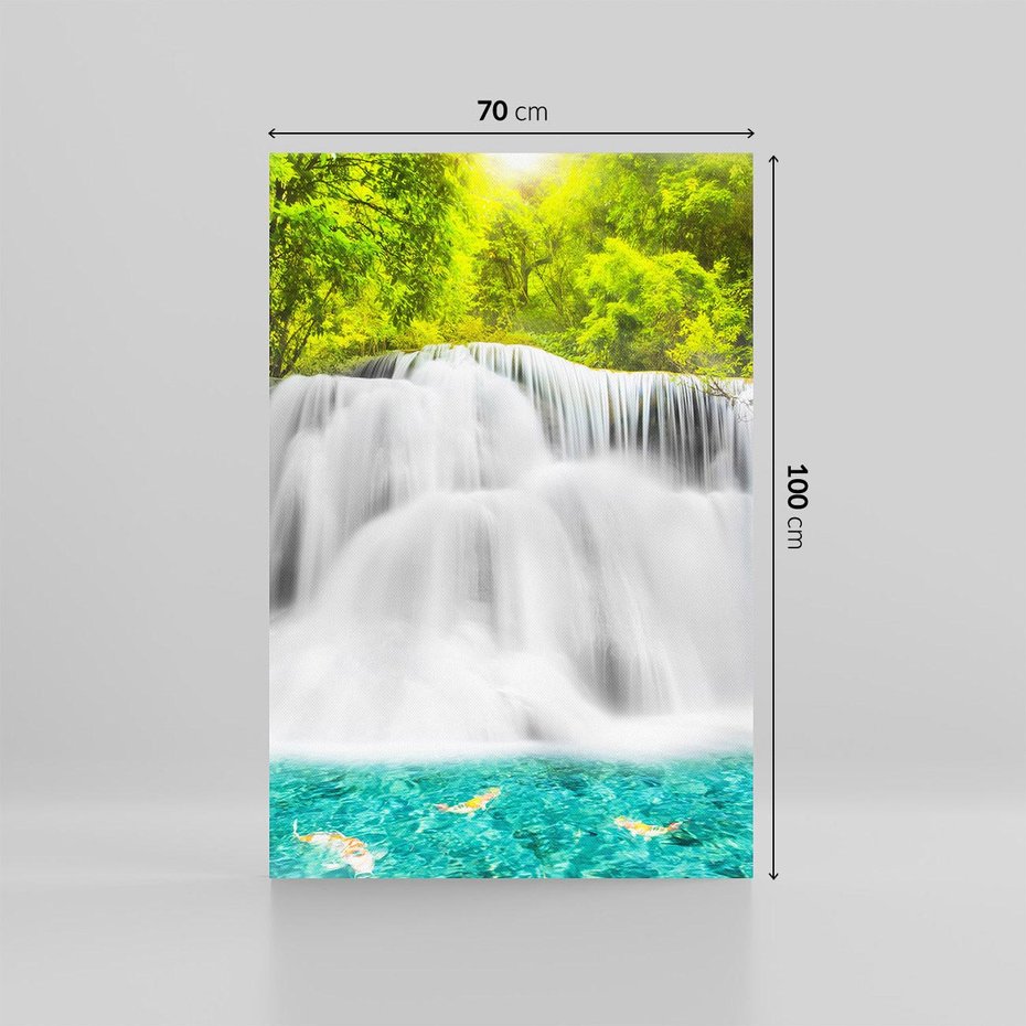 Obraz na płótnie 70x100 - Magiczne wodospady Tajlandii - Tajlandia, wodospad