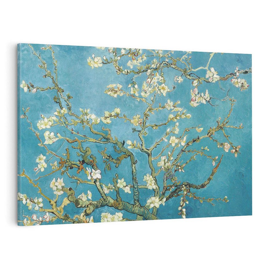 Obraz na płótnie 120x80 - Almond blossom 1890, Vincent van Gogh - Reprodukcja - reprodukcja, obraz na płótnie