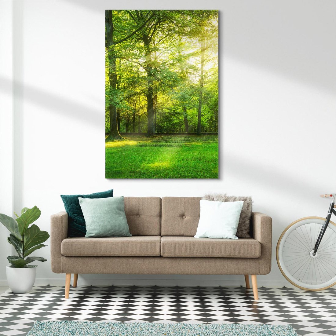 Obraz na płótnie 50x70 - Moc lasu - las, drzewa