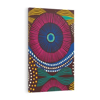 Obraz na płótnie 50x70 - Energia Wzorców - enticzne wzory, kształty