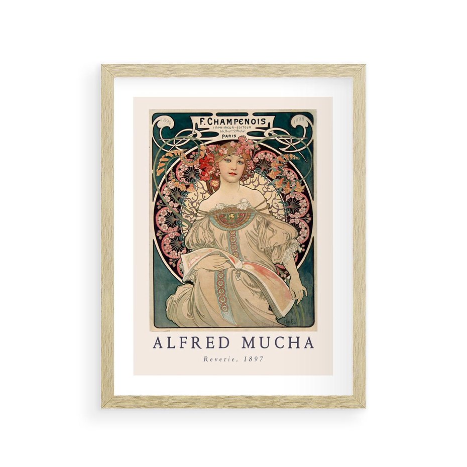 Plakat w ramie 30x40 - Piękno Art Nouveau - plakat, obraz - rama drewno