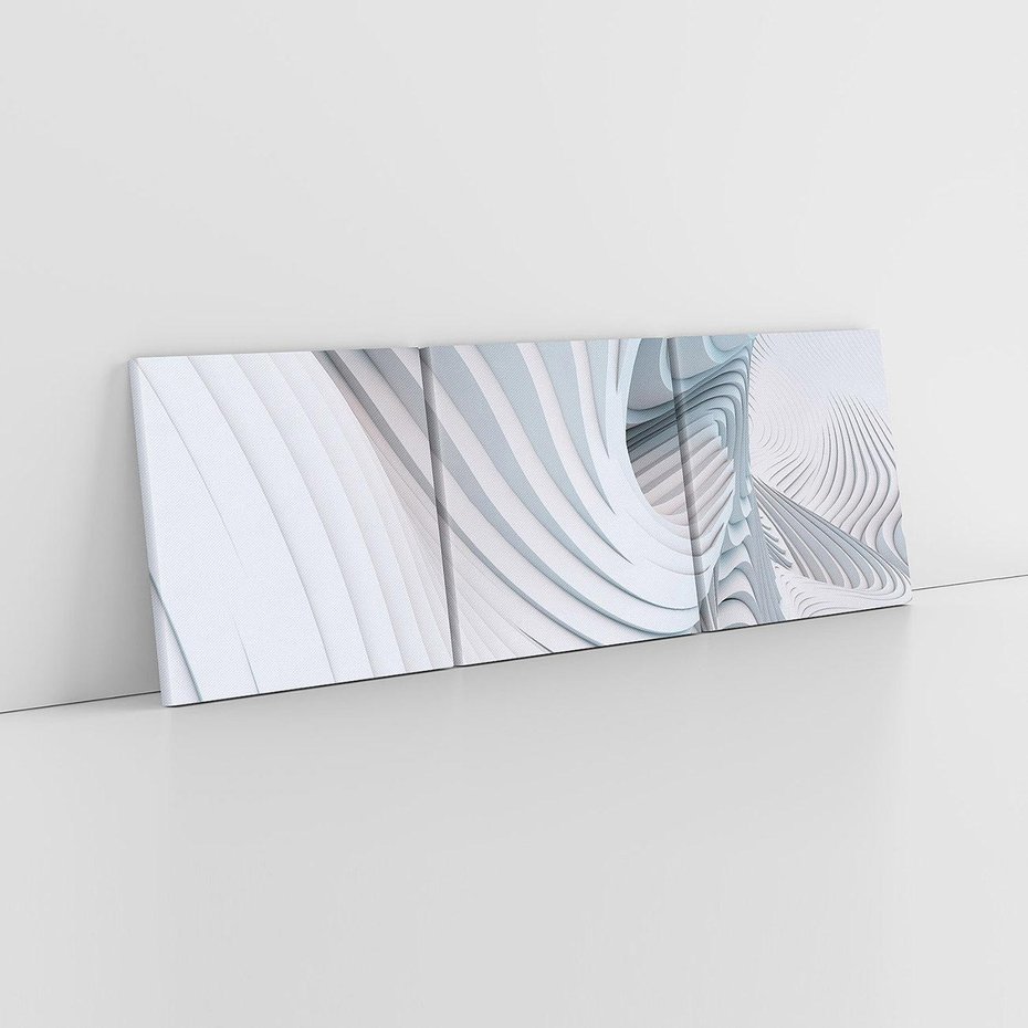 Obraz na płótnie 90x30 - Abstrakcyjne Przestrzenie - geometria, 3D