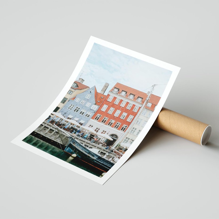 Plakat bez ramy 50x70 - Miejska Dynamika - Dania, Kopehaga