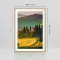Plakat w ramie 50x70 - Pejzaż w perspektywie - pejzaż, perspektywa - rama drewno