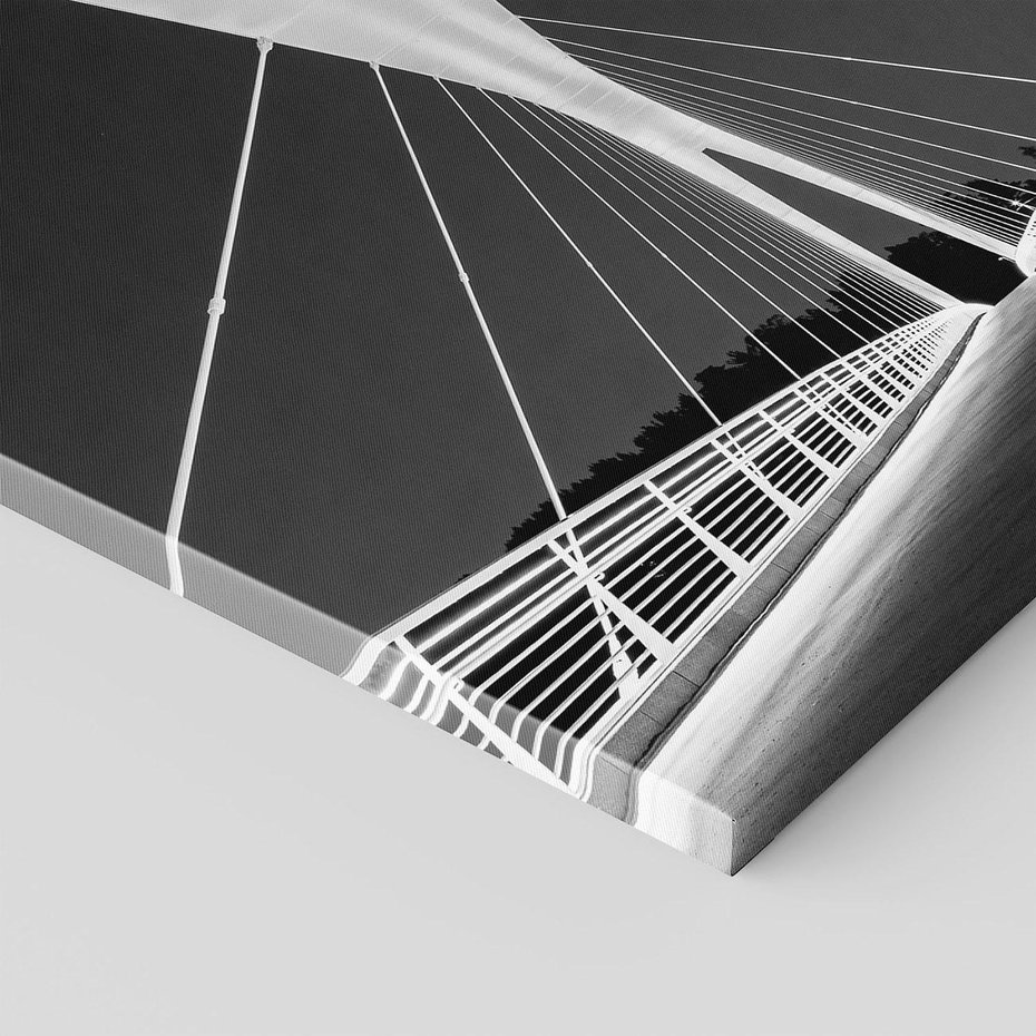 Obraz na płótnie 30x30 - Most nocą - Architektura - most, noc