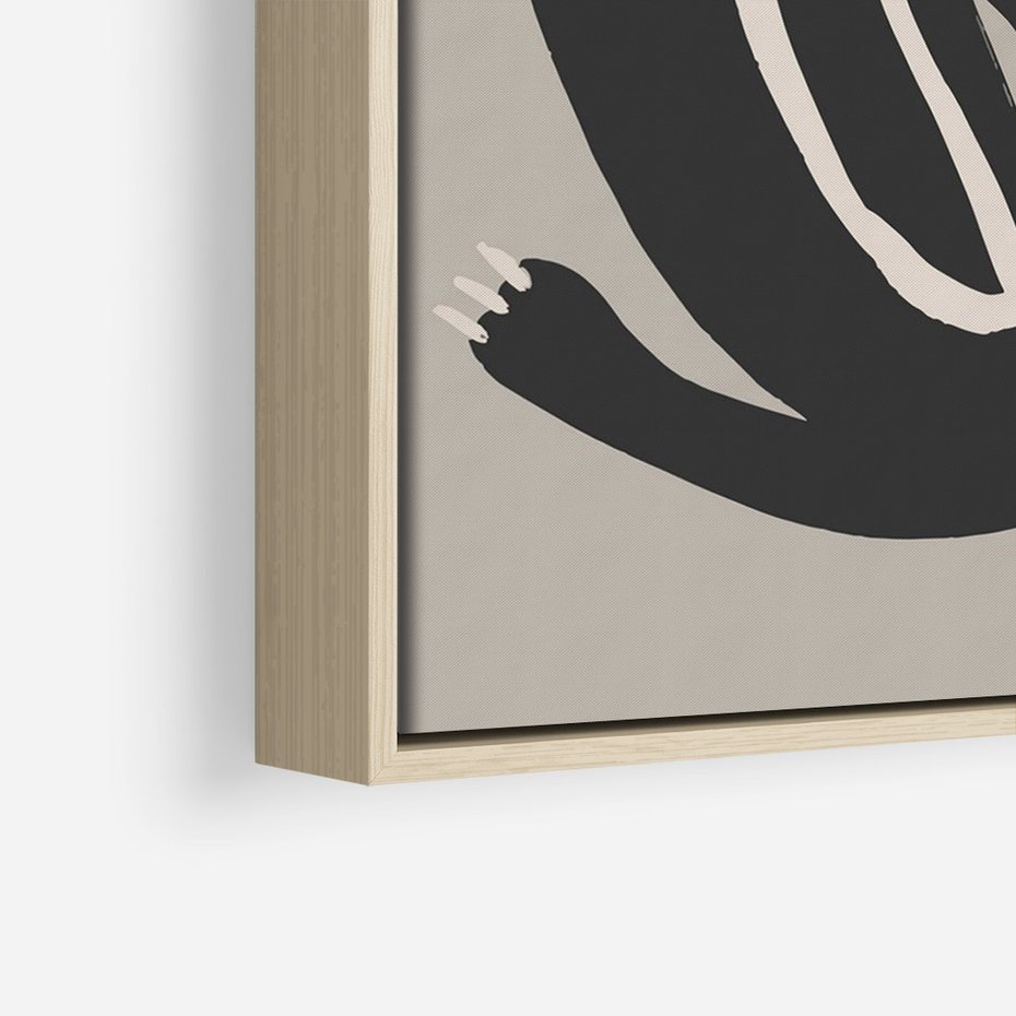 Obraz w ramie 50x70 - Migotliwe Echa Skandynawii - skandynawska sztuka, lis - rama drewno