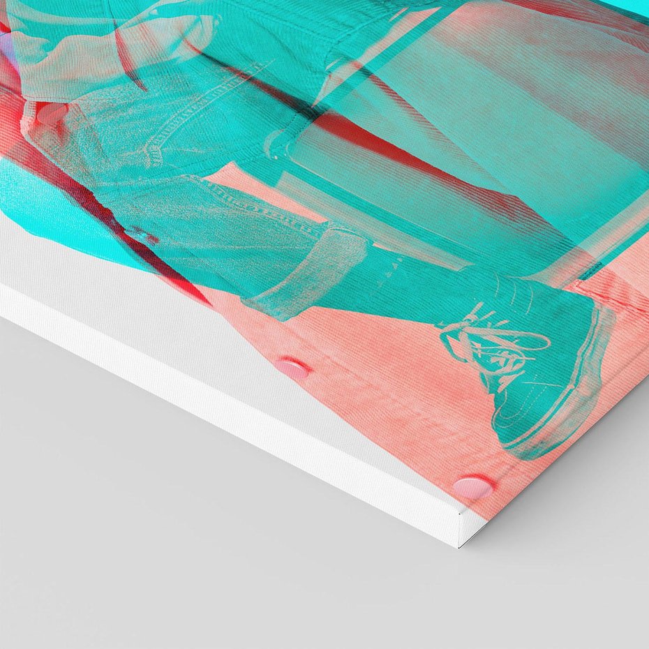 Obraz na płótnie 80x120 - Rytmy Wspomnień - kolaż zdjęć, kobieta