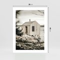 Plakat bez ramy 30x40 - Nostalgiczna Oaza - rustykalny domek, domek nad jeziorem