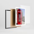 Plakat w ramie 30x40 - Ikoniczna budka telefoniczna w Londynie - budka, telefoniczna - rama czarna