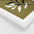 Plakat w ramie 50x70 - Wewnętrzne Odsłony - liście, gałązki - rama biała