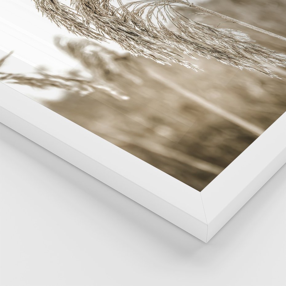 Zestaw obrazy w ramie 50x70 galeria - Chata, szopa, w, górach - rama biała