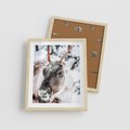 Plakat w ramie 40x50 - Renifer w Zimowej Krainie - renifer, zima - rama drewno