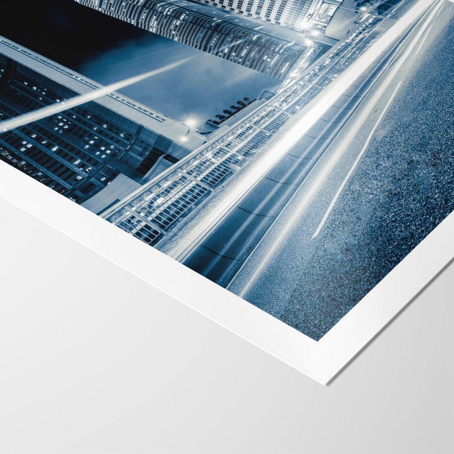 Plakat bez ramy 40x50 - Nocne pejzaże miasta - miasto, nocą