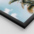 Zestaw obrazy w ramie 50x70 galeria - Tropikalna, plaża, morze, palmy - rama czarna