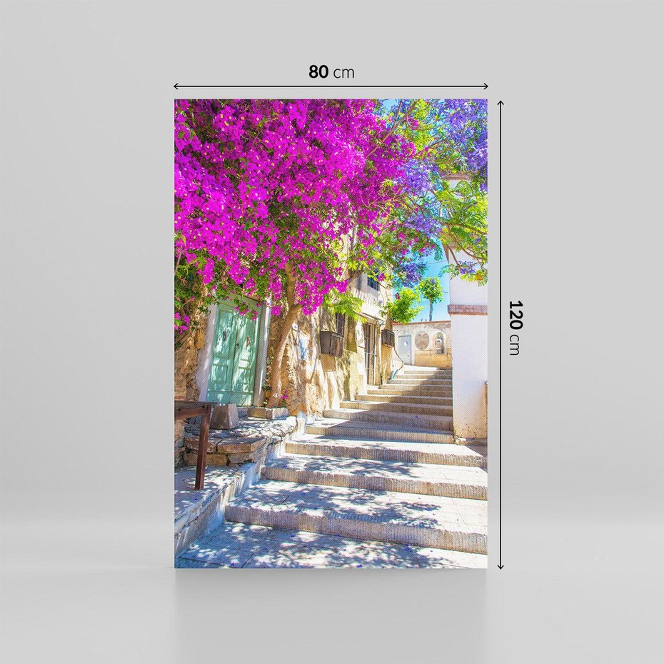 Obraz na płótnie 80x120 - Urok Zaklętej Przestrzeni - uliczka, perspektywa