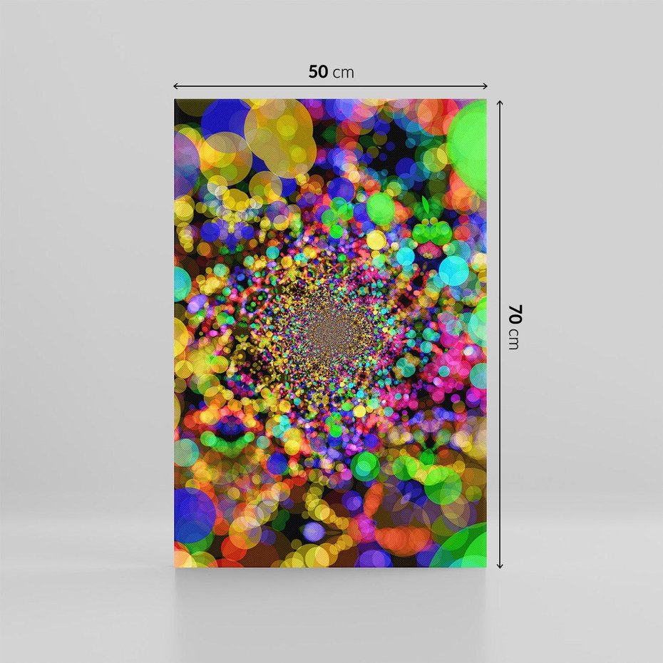 Obraz na płótnie 50x70 - Abstrakcja: gra kolorów i form - abstrakcja