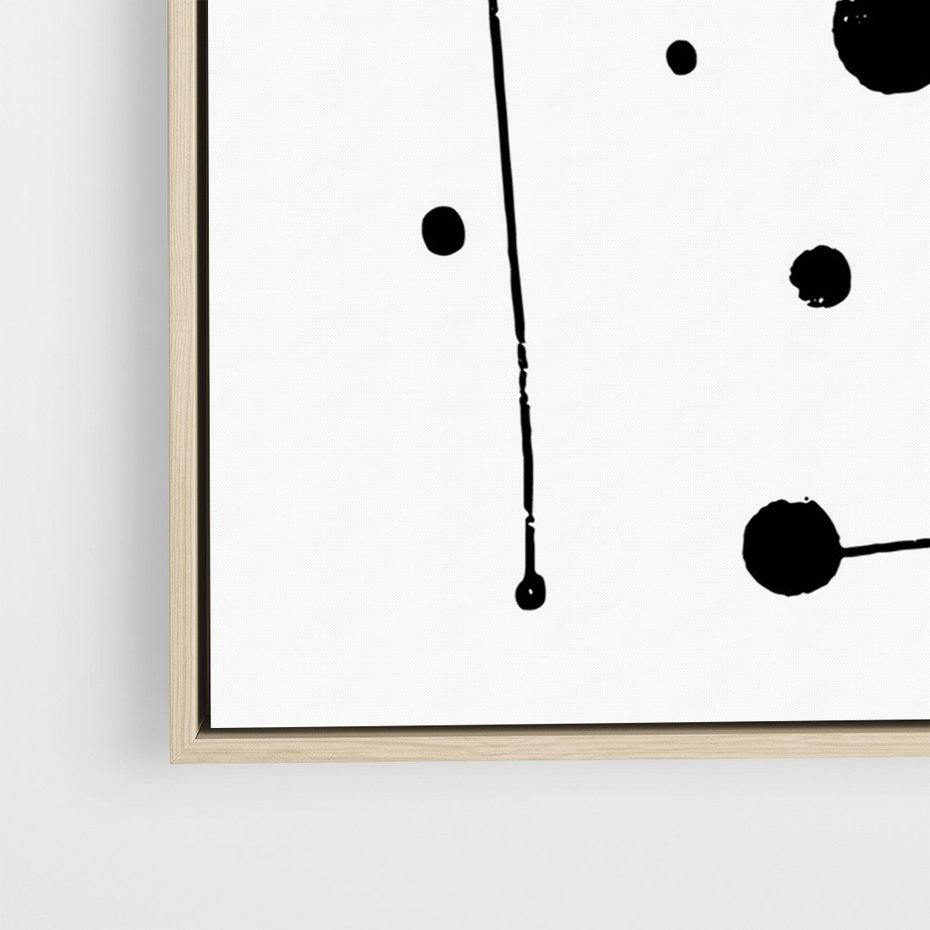 Obraz w ramie 80x120 - Złudne Odbicia - abstrakcja, minimalizm - rama drewno