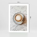 Plakat bez ramy 21x30 - Kawa w Perfekcji - kawa w filiżance, cappuccino