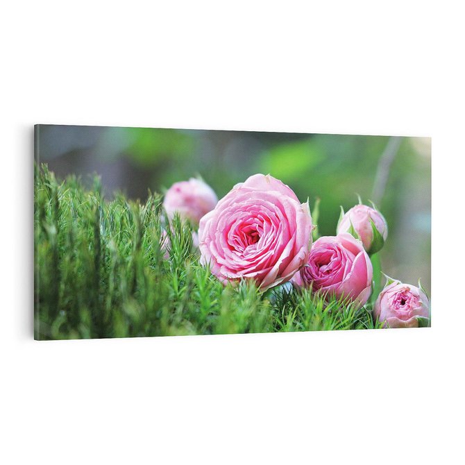 Obraz na płótnie 100x50 - Różane Ukojenie - róże, kwiaty
