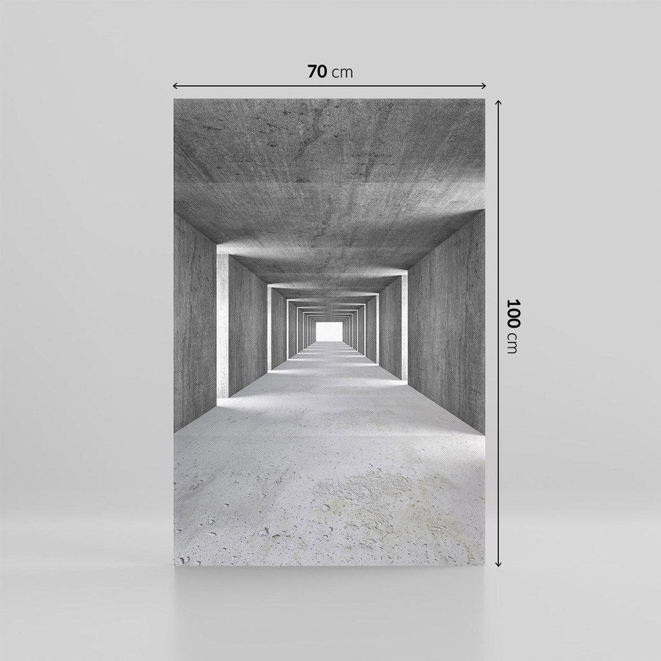 Obraz na płótnie 70x100 - Abstrakcyjna głębia - 3D, tunel