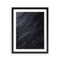 Plakat w ramie 40x50 - Kamienne tekstury w trójwymiarze - kamień, tekstura - rama czarna