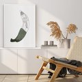 Plakat bez ramy 21x30 - Rozkwitające Barwy Akwareli - minimalistyczny plakat, banan