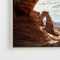 Obraz w ramie 50x50 - Magia pustynnego kanionu - pustynia, kanion - rama drewno