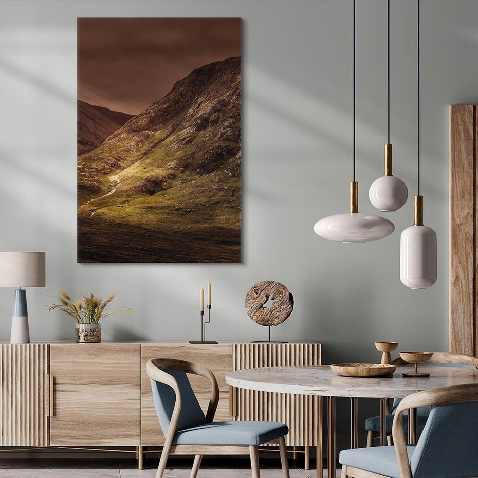 Obraz na płótnie 80x120 - Górska sceneria - góry, krajobraz