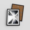 Plakat w ramie 30x40 - Architektura o Prostych Formach - architektura, proste formy - rama czarna