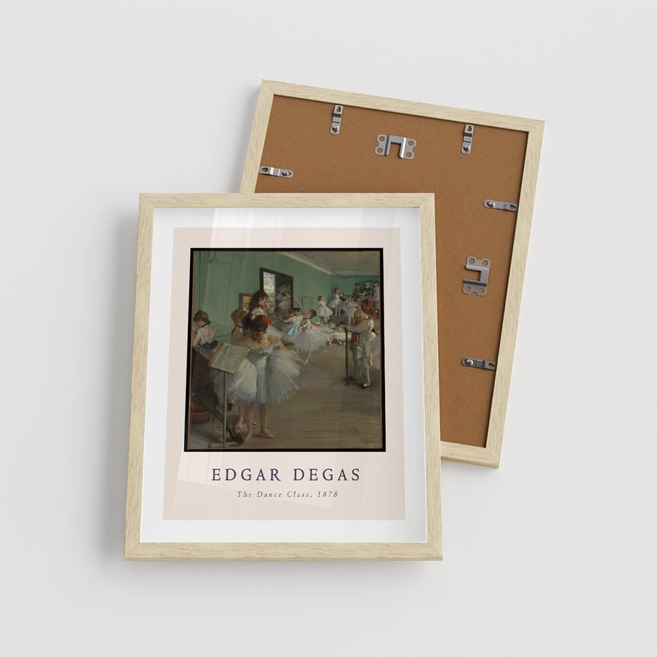 Plakat w ramie 40x50 - Elegancja Baletu - Edgar Degas, reprodukcja obrazu - rama drewno
