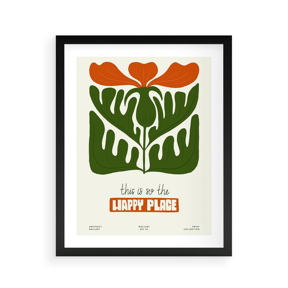 Plakat w ramie 40x50 - Rozkwitająca Gra - kwiaty, nowoczesny plakat - rama czarna