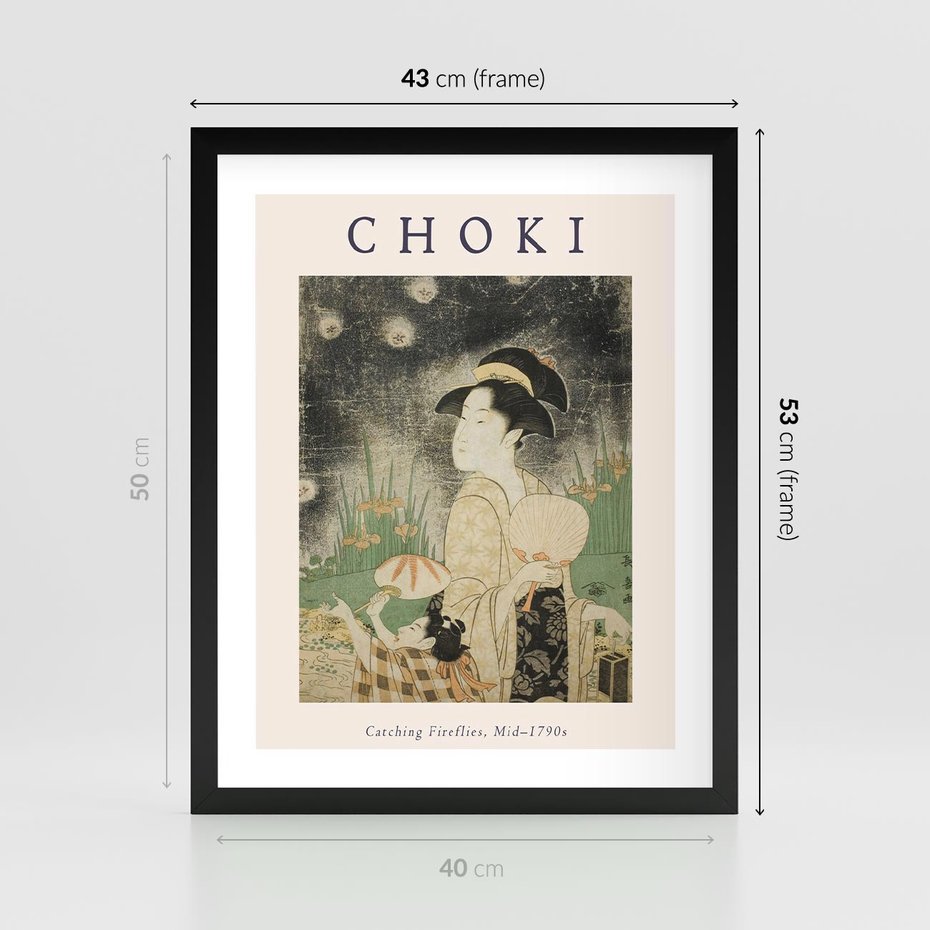 Plakat w ramie 40x50 - Sztuki Choki w Twoim Domu - reprodukcja, rycina - rama czarna