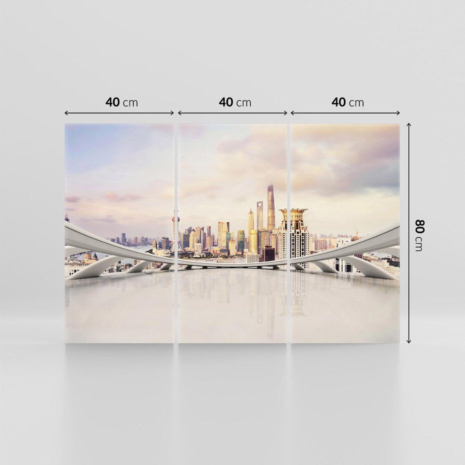 Obraz na płótnie 120x80 - Tętniące życiem Miasto Azji - Chiny, Miasto