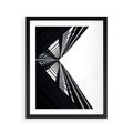 Plakat w ramie 40x50 - Nowoczesność w Linii - architektura, proste linie - rama czarna