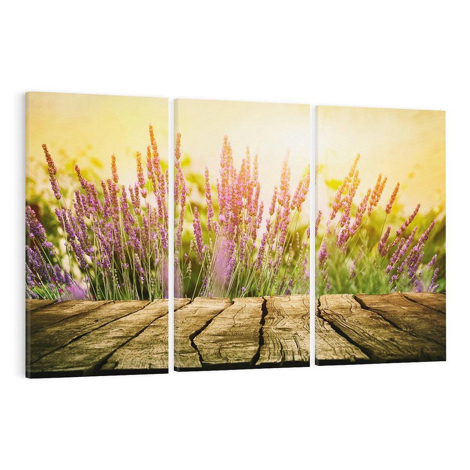 Obraz na płótnie 120x80 - Delikatność i Urok - lawenda, kwiat