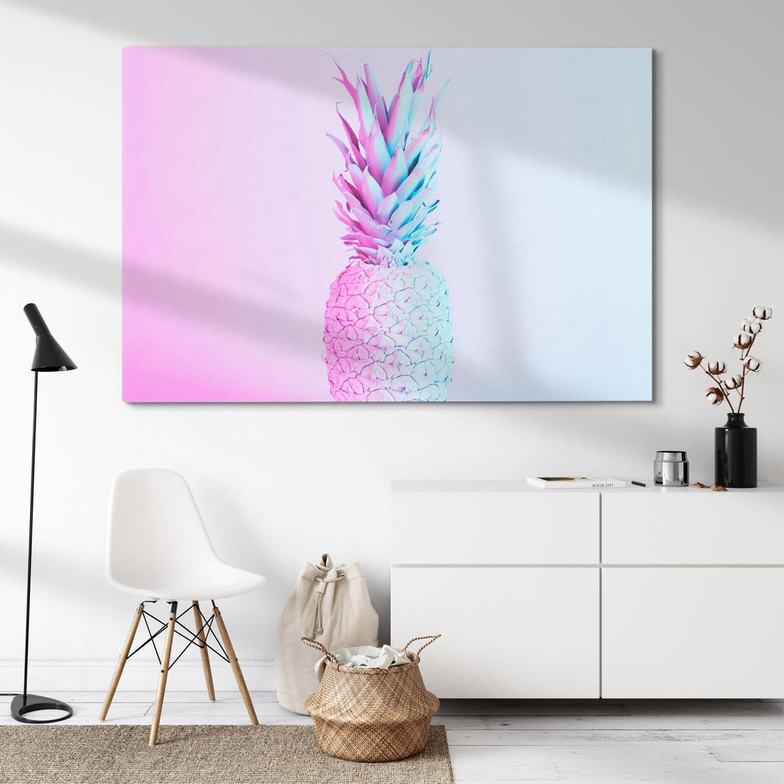 Obraz na płótnie 120x80 - Ananas Abstrakcja - ananas, abstrakcja