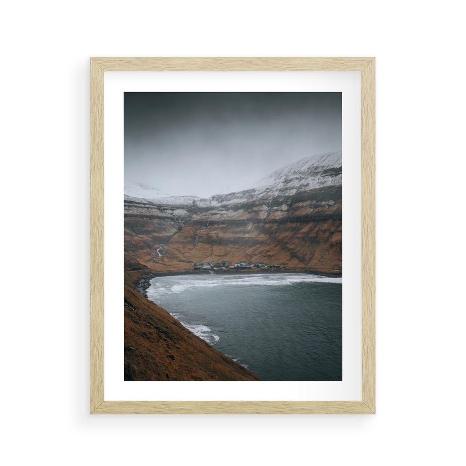 Plakat w ramie 40x50 - Spektakularna Przyroda - fiordy, Norwegia - rama drewno