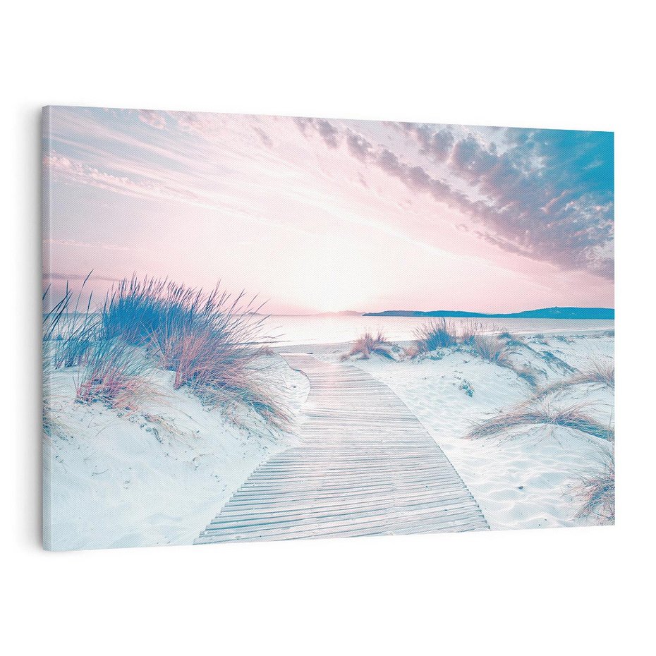 Obraz na płótnie 120x80 - Magia Zachodu Słońca - fotografia, stonowane kolory