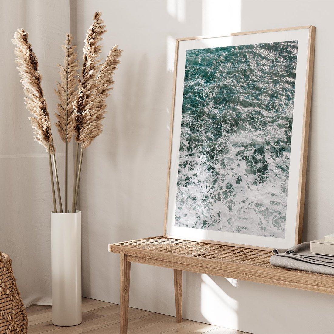 Plakat w ramie 40x50 - Sztormowa Przygoda - morze, ocean - rama drewno