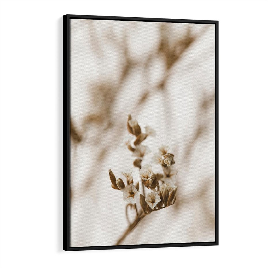 Obraz w ramie 50x70 - Kwiatowa suchość - kwiaty, susz - rama czarna