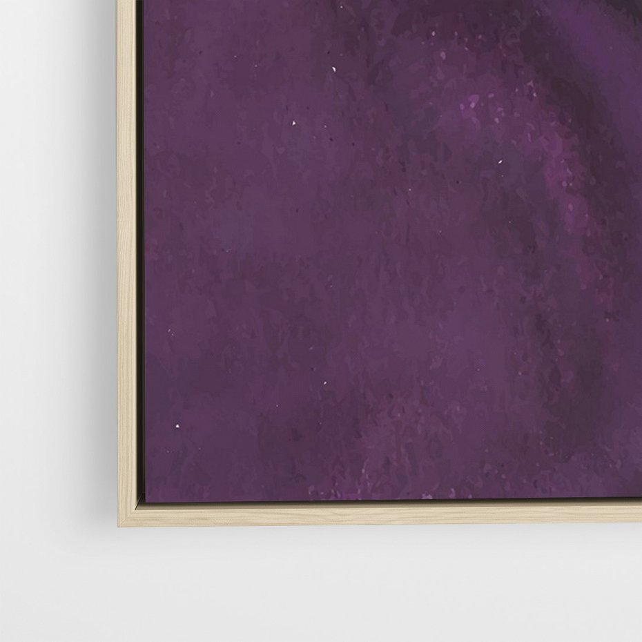 Obraz w ramie 70x100 - Kolorowe Impresje - abstrakcyjne akwarelowe plamy, nieregularne linie - rama drewno